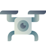 Drone con fotocamera icon