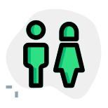 Couples on vacation by Air travel destination icon