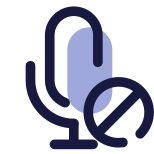 Microphone bloqué icon