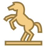 Statua equestre icon