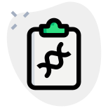 Planning and new match making of the dna on a clipboard icon