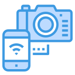 Connect Camera to Smartphone icon