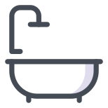 Dusche und Badewanne icon