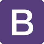 Bootstrap a free and open-source CSS framework icon