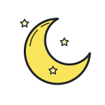 Luna creciente icon