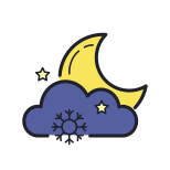 Schneebedeckte Nacht icon