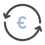 Euro de cambio icon