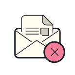 開いている封筒を削除する icon