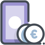 Banknoten und Münzen Euro icon
