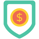 Money shield icon