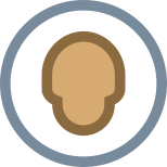 cerclé-utilisateur-neutre-peau-type-5 icon