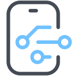 Kryptowährung-Smartphone icon