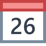 Calendar 26 icon