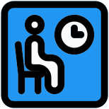 Waiting room for the airport lounge lobby icon