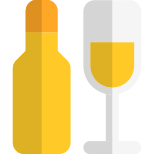 Wine served during thanksgiving festive day celebration icon