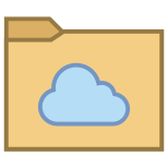 cartella cloud icon