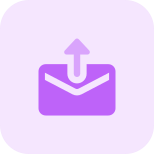 Upload email message icon