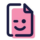 Winking Document icon