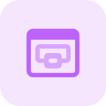 Online printing application on web portal layout icon