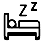 Durmiendo en la cama icon