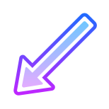 Down Left Arrow icon