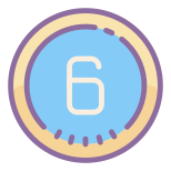 6 원 icon