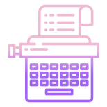 Typewriter icon