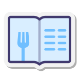 餐厅的菜单 icon