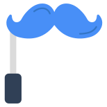 external-Moustache-Prop-health-beauty-and-fashion-vectorslab-flat-vectorslab icon