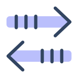 Ordinamento Frecce orizzontale icon