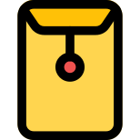 Office sealed envelope icon