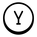 Y в круге icon