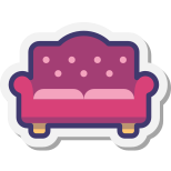 Sofa mit Knöpfen icon