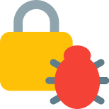 외부 버그 또는 오류 - 잠금 - 보안 - 색상 - 탈 - 부활로 시스템 보안을 유지하는 동안 icon