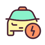 Taxi and Lightning icon