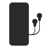 Phone with Headphones icon