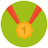 一位のメダル icon