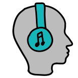 音楽を聴く icon