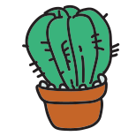 Cactus in vaso icon