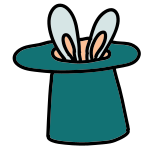 Lapin dans un chapeau icon