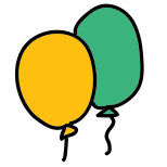 파티 baloons에 icon