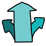 Three Way Direction icon