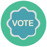 Voto distintivo icon