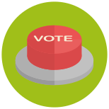 Abstimmen Button icon