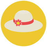 Sombrero de verano icon