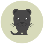 Jaguar noire icon