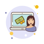 노트북 현금 icon