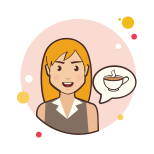 소녀와 커피잔 icon