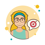 Girl and Target icon