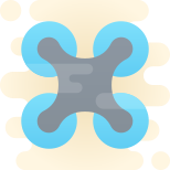 vue de dessous du drone icon